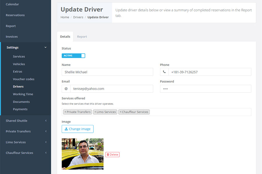 Vehicles report