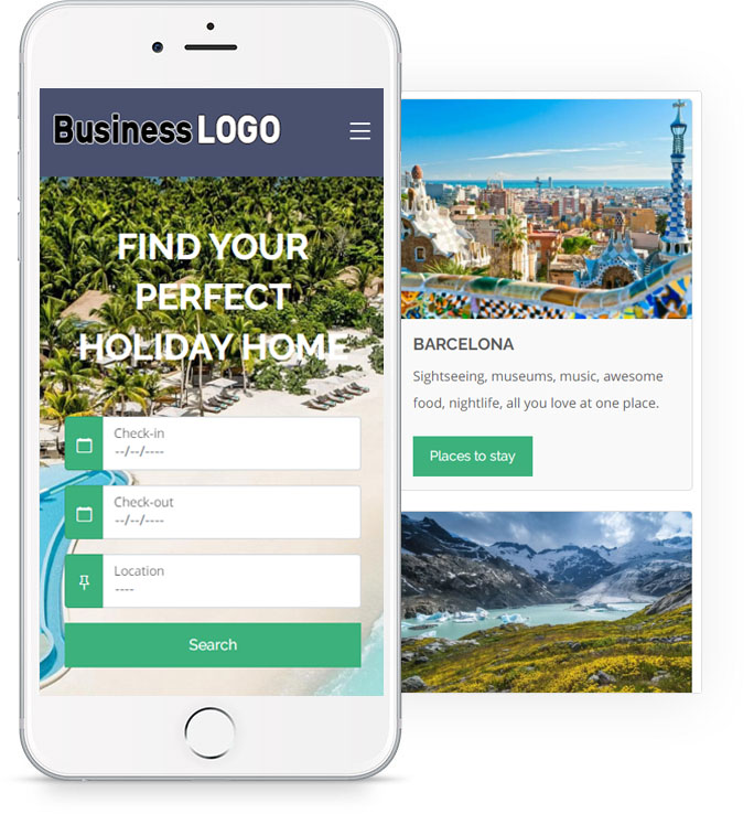 Vacation Rental Website Preview