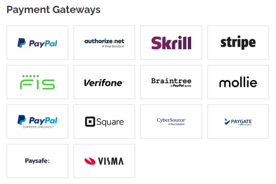 Payment gateways