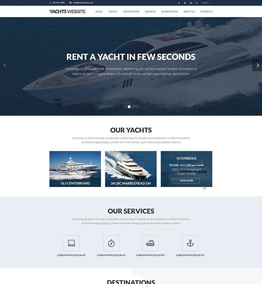 VEVS Yacht & Boat sites Demo