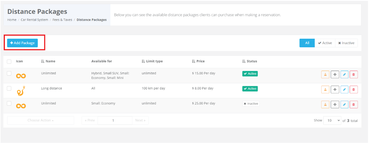 Distance Packages 7