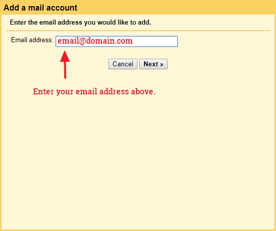 Gmail - set up alternative email account to receive emails from
