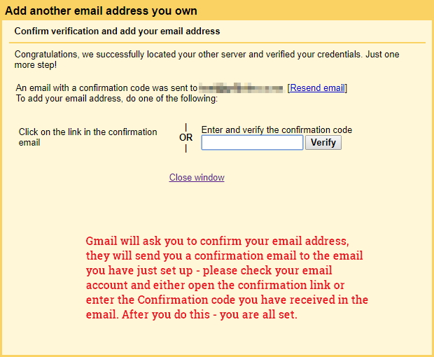 Gmail alias email setup - SMTP Server settings