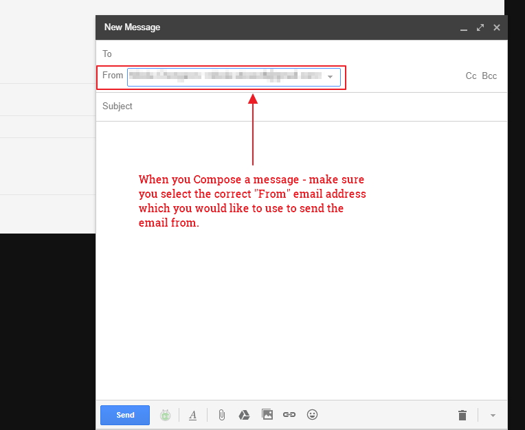 Gmail - send email from the email VEVS created for you